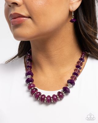 Swift Shimmer - Purple Neckace