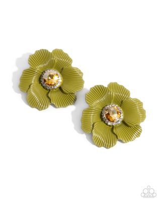 Organic Growth - Green Earring