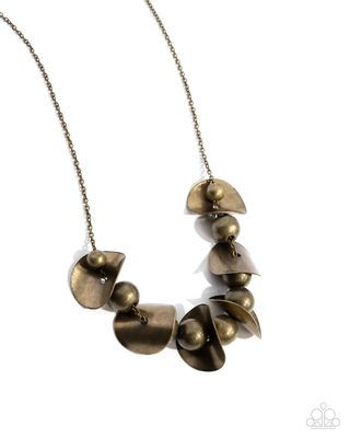 First Come First CURVE - Brass Necklace