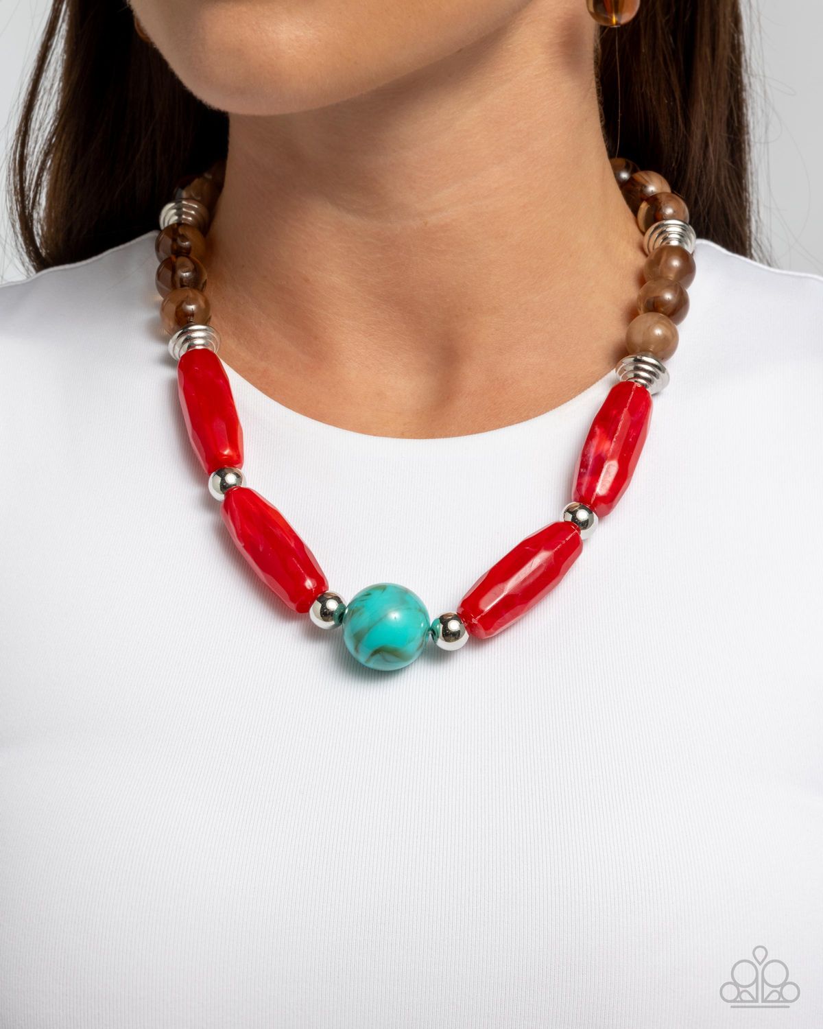 Sneaky Swirls - Multi Necklace
