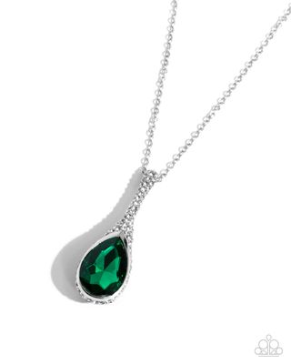 Rosy Revival - Green Necklace
