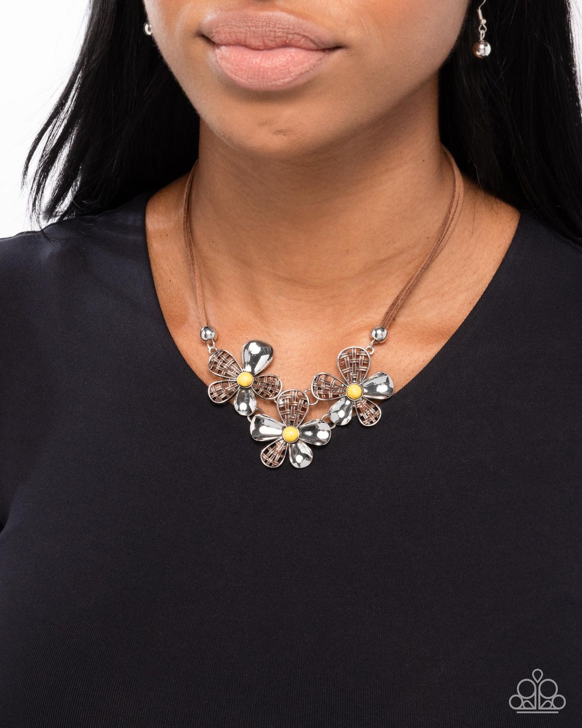 Woven Welcome - Yellow Necklace