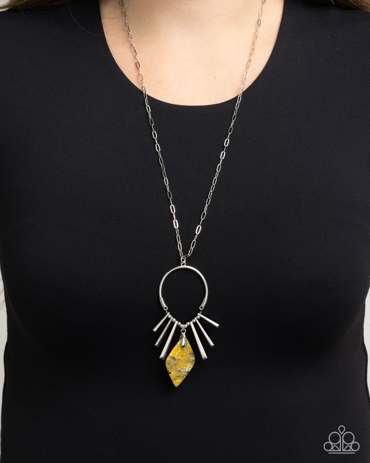 Dangerous Diamond - Yellow Necklace