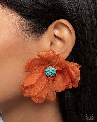 Part Of Your World - Orange Earring