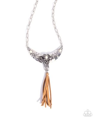Limitless Longhorn - White Necklace