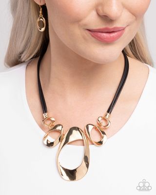 Apprehensive Accent - Gold Necklace