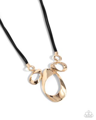 Apprehensive Accent - Gold Necklace