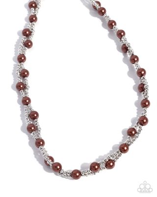 Pearl Pace - Brown Necklace