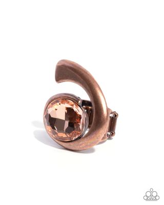 Curly Combination - Copper Ring