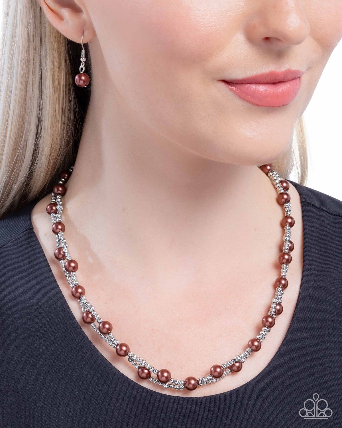 Pearl Pace - Brown Necklace