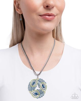 Peacock Patchwork - Multi Necklace