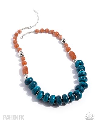 Bubbly Broadcast - Blue FF Necklace