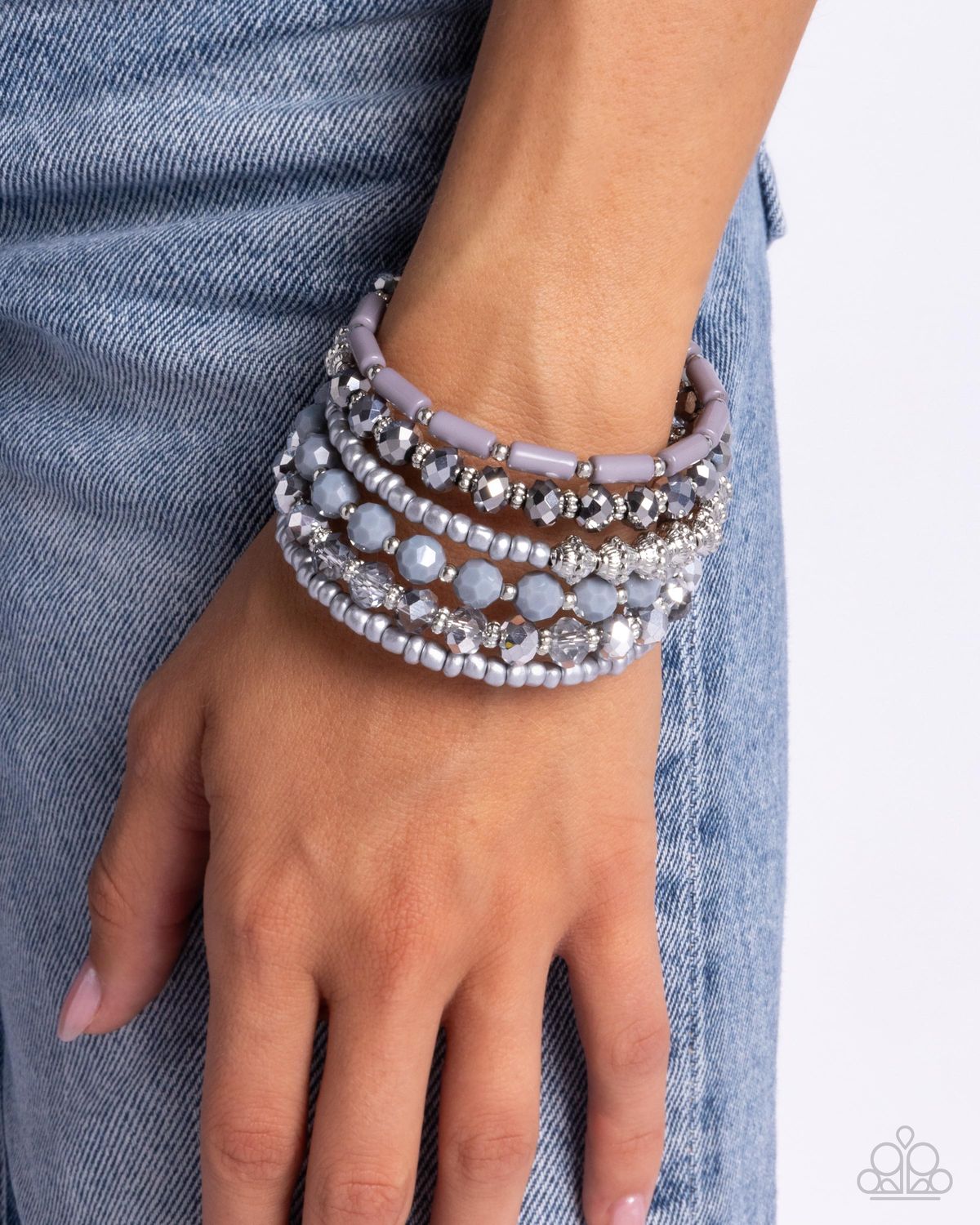 Stacked Surprise - Silver Bracelet