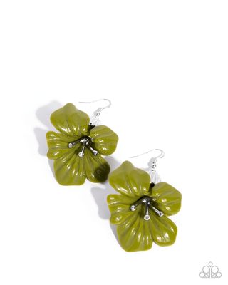 Blossoming Boardroom - Green Earring