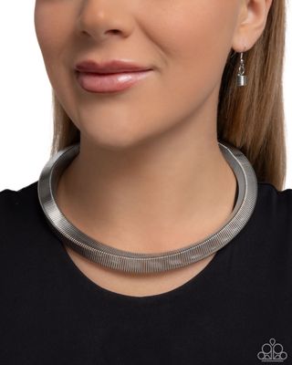 Sleek Suite - Silver Necklace