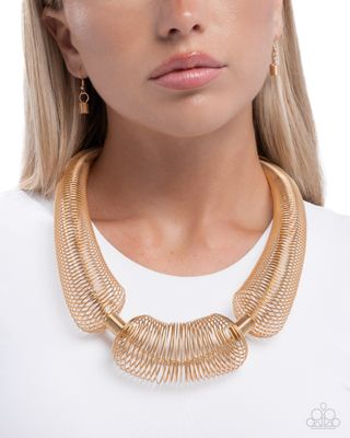 Carefree Coils - Gold Necklace