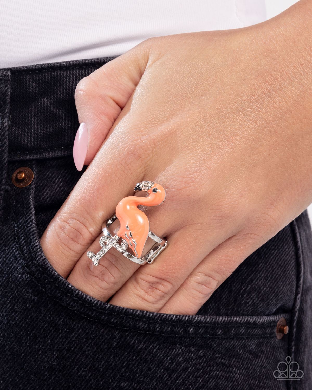 Flamingo Flair - Orange Ring