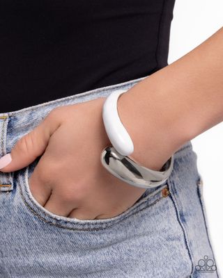 Painted Partner - White Bracelet