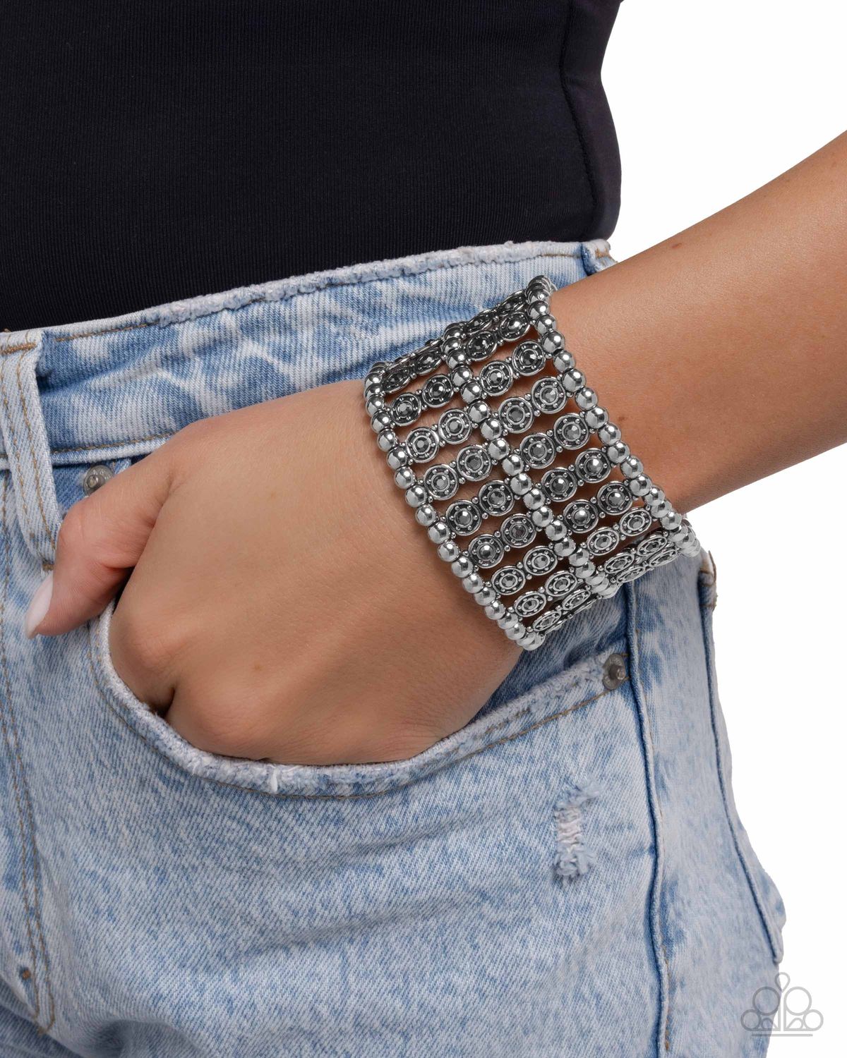 Stacked Significance - Silver Bracelet