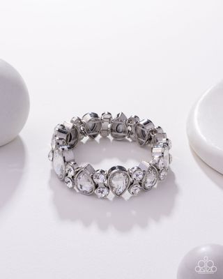Secure Sparkle -  White Bracelet
