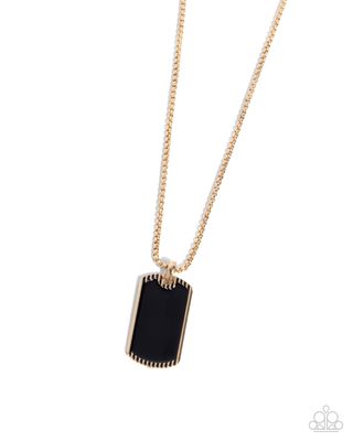 Admirable Alignment - Gold Necklace