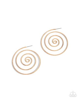 Seize the Spiral - Gold Earring