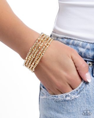 Boisterous Beads - Gold Bracelet