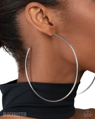 Colossal Couture - SilverBlockbuster Earring