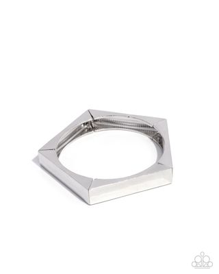 Pentagon Punk - Silver Bracelet