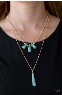 Basic Groundwork -Blue/Gold Necklace