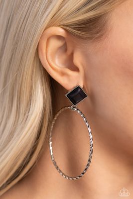 Canyon Circlet - Black Earring