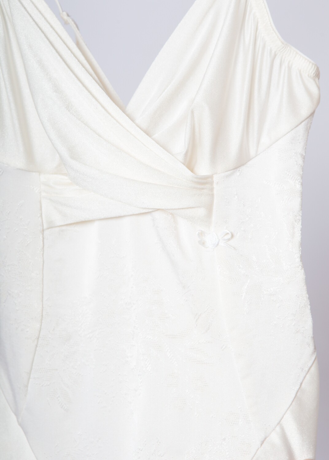 LA PERLA White Brocade Bodysuit