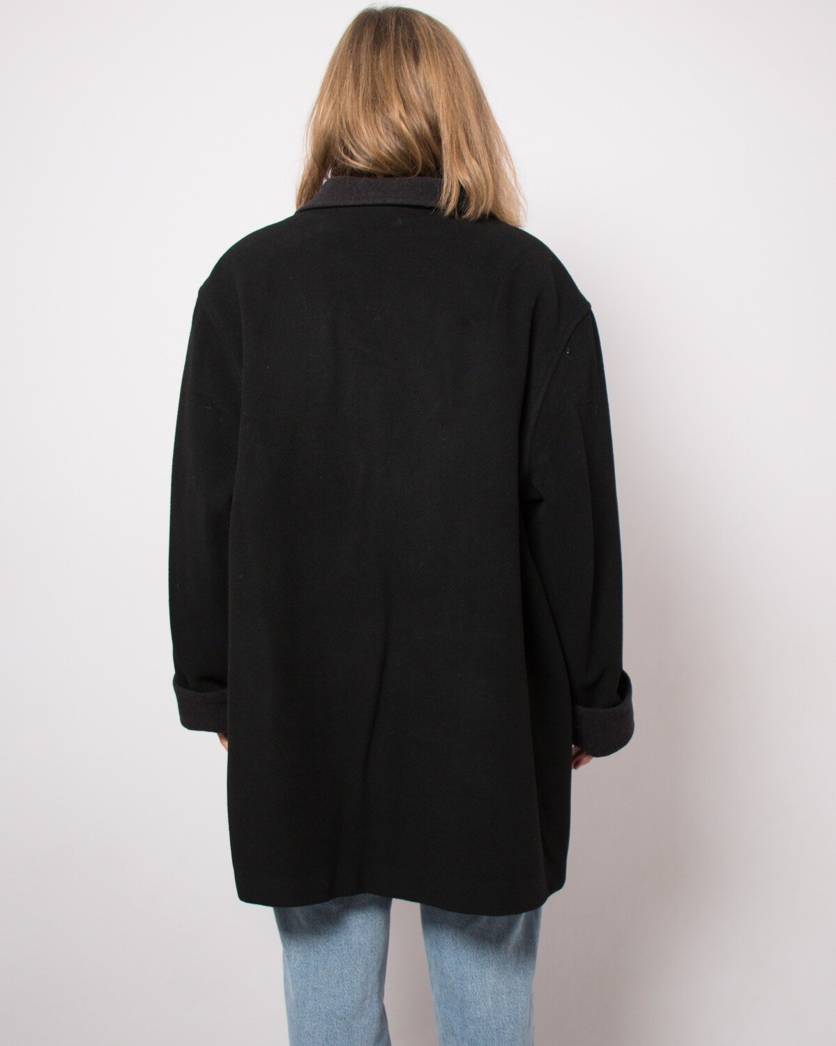 Black Cashmere Car Coat