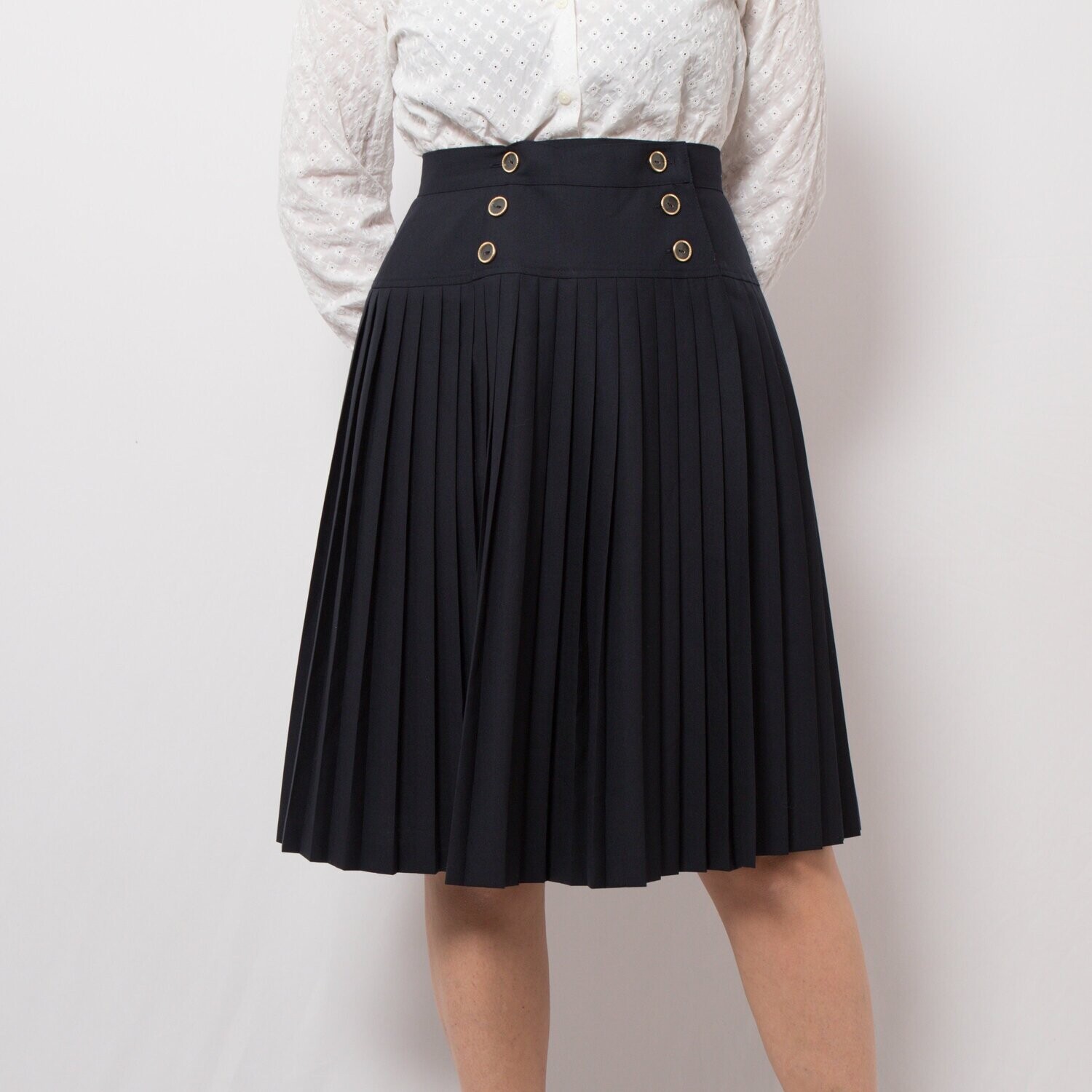 70s pleated skirt top