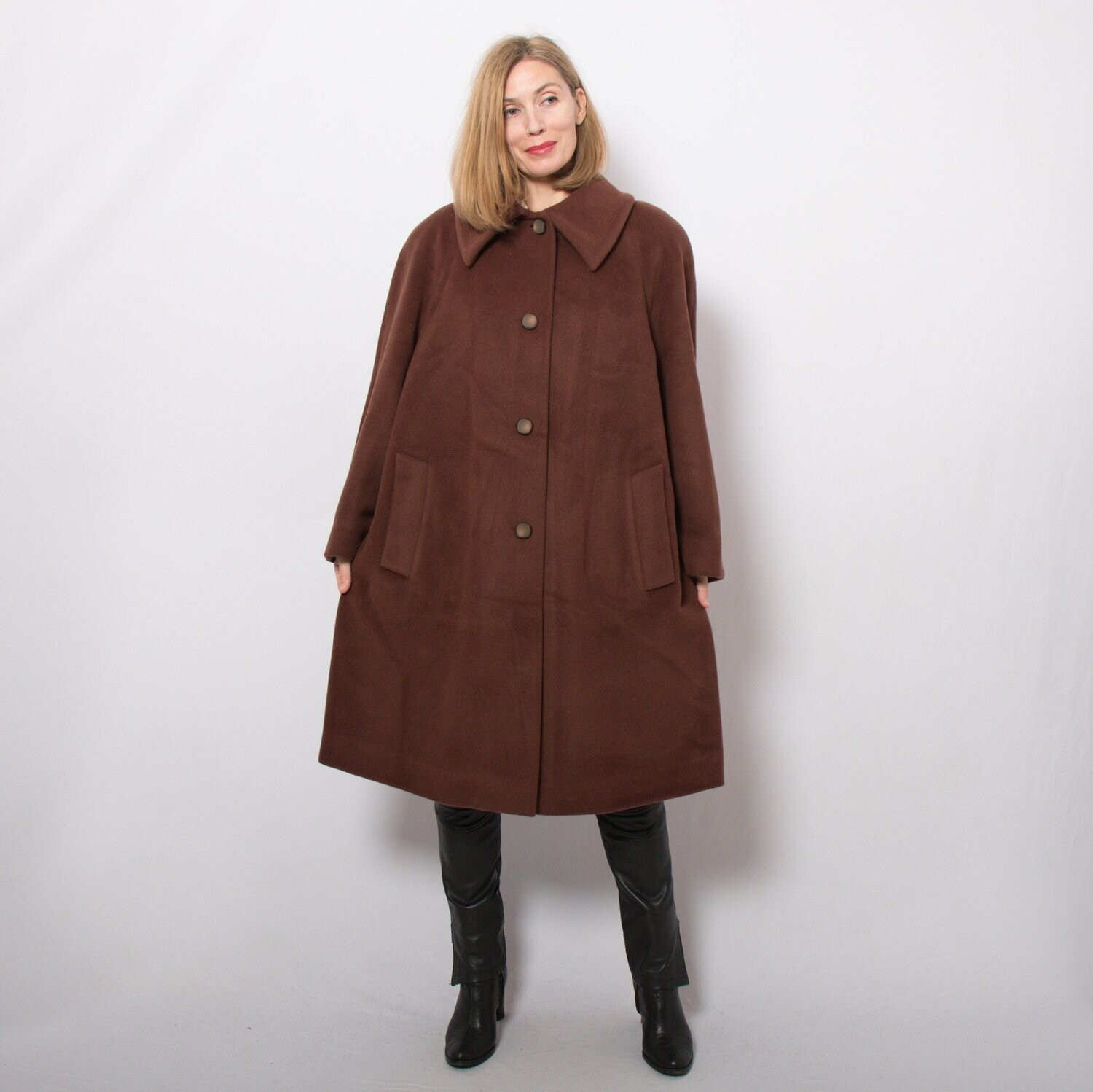 Cashmere swing outlet coat