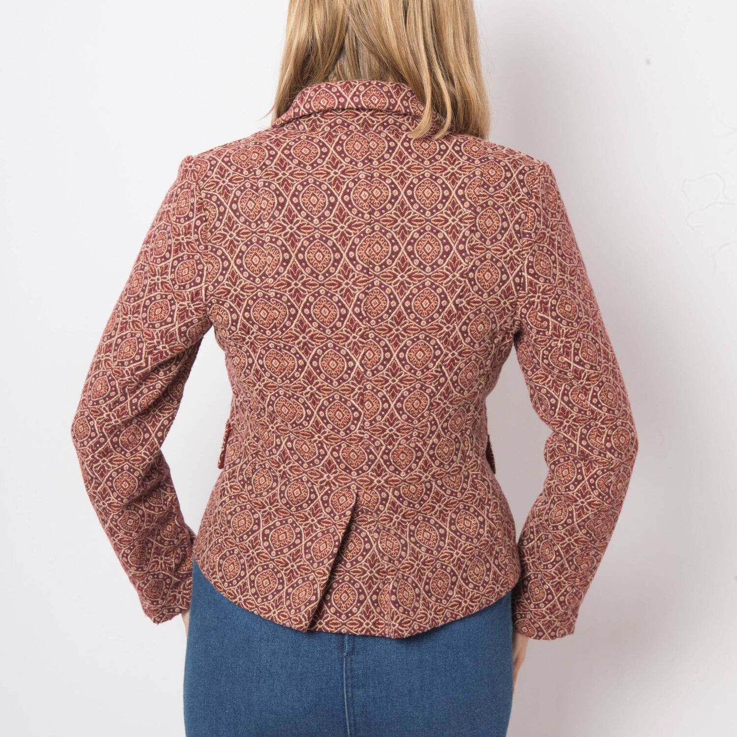 Vintage Baroque print Blazer