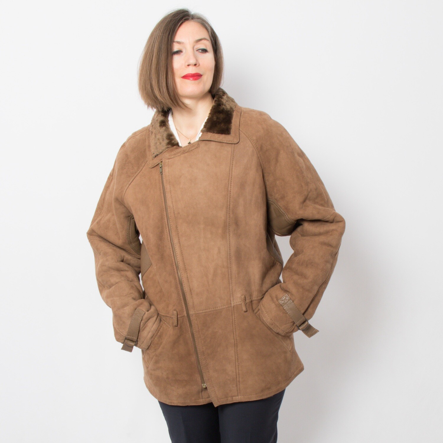 STUNNING Oversized Shearling Jacket