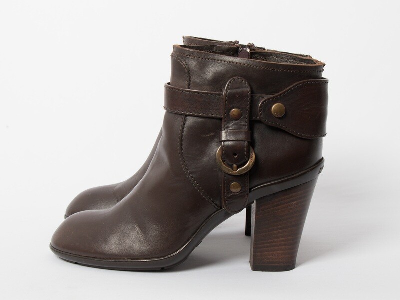 HOGAN Brown Ankle Boots