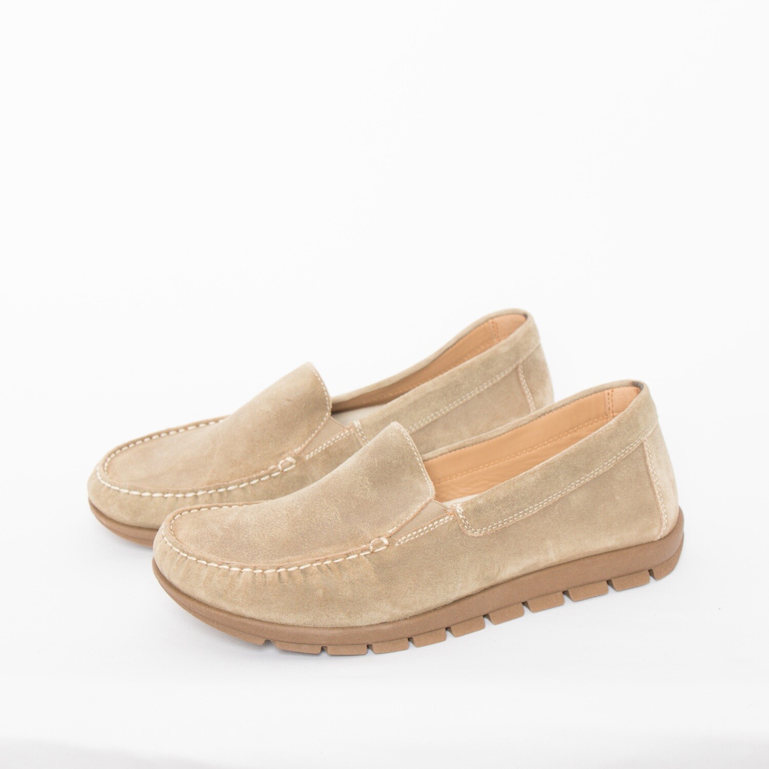 HELVESKO Brown Suede Moccasins