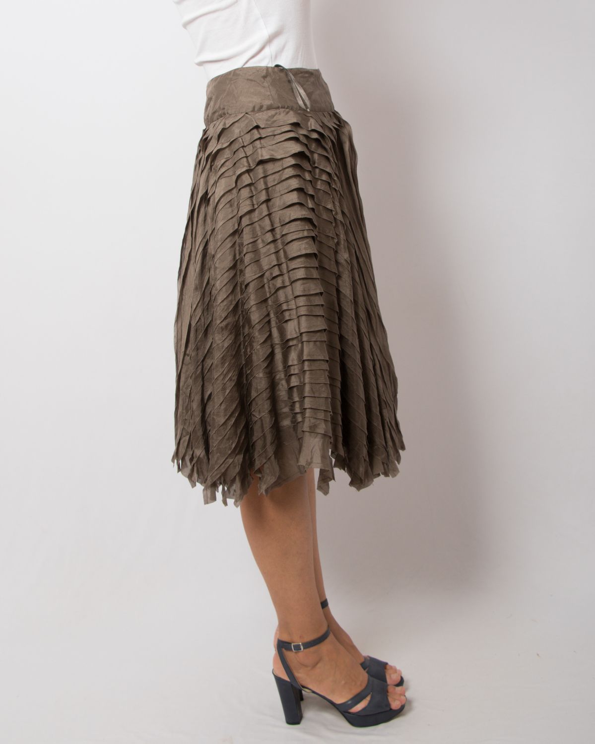 DKNY Pleated Circle Skirt