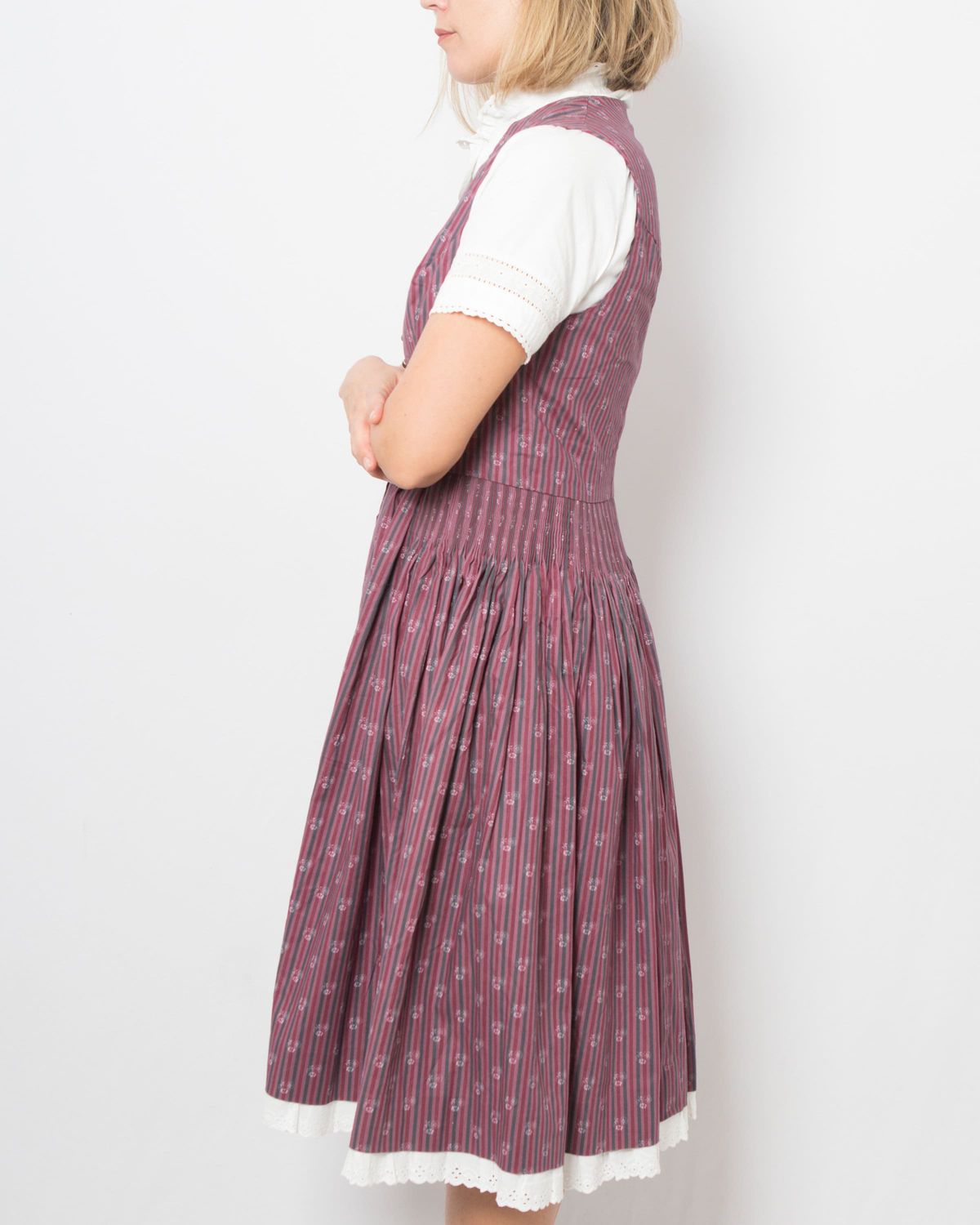 Austrian Dress Trachten Dress Dirndl Dress Oktoberfest Dress Alpen Pinafore Dress Women Sound of Music Costume M Size Gift