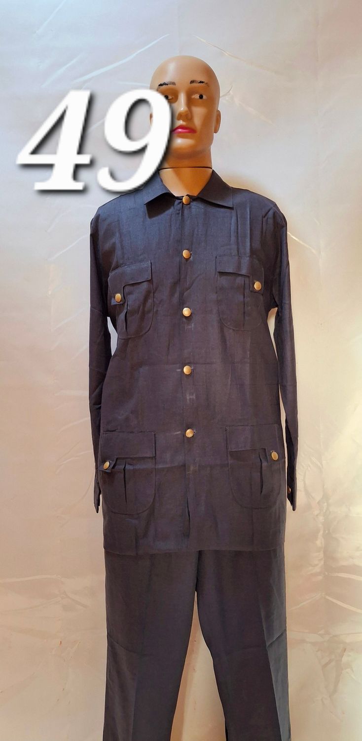 Sample male trouser and top ash African wear