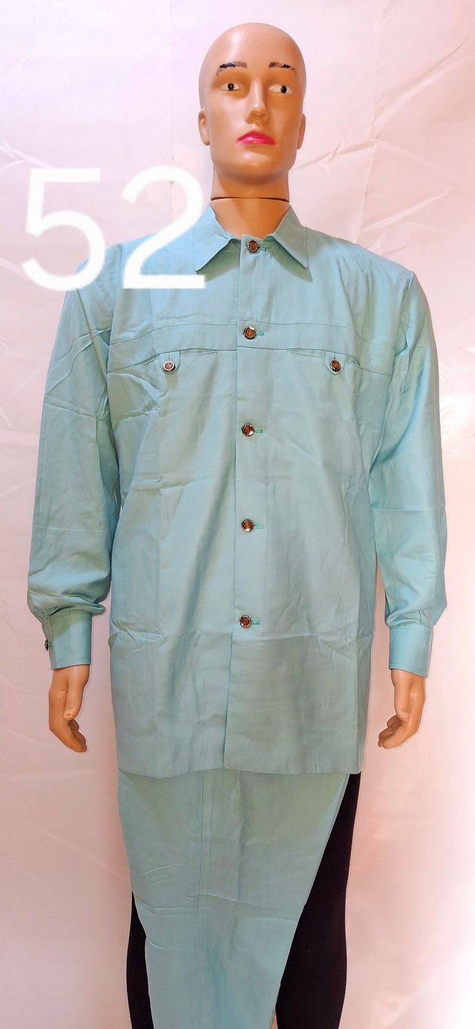 Sample male African safari turquoise wear