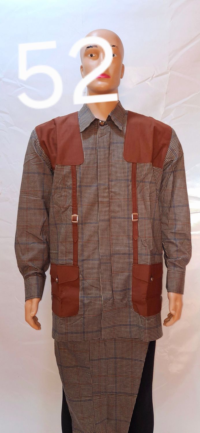 Sample brown African male safari wear