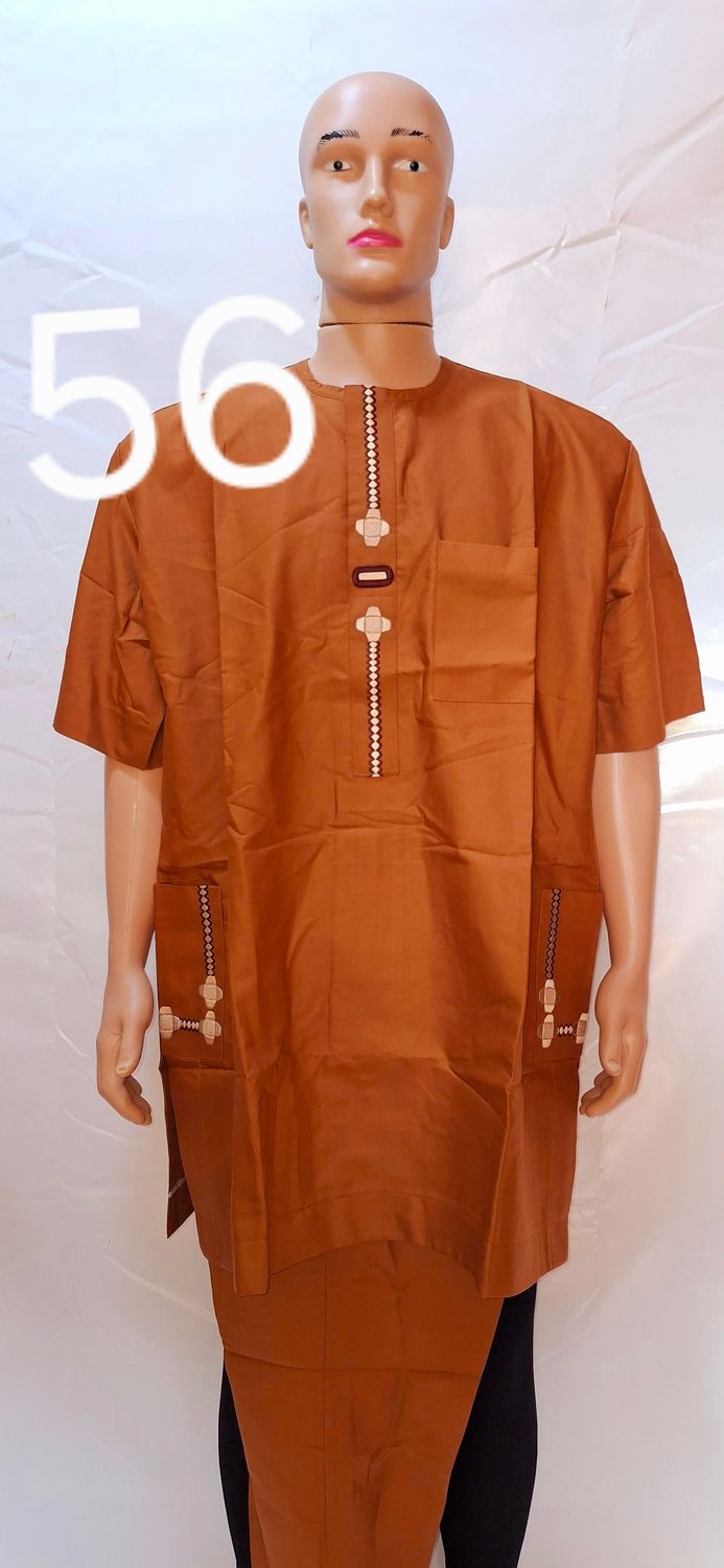 Sample brown male African safari wear