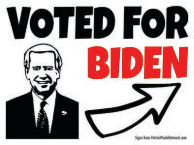 Voted for Biden Sign