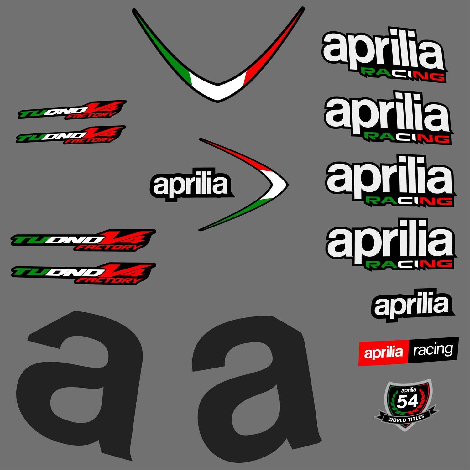 Aprilia TuonoV4 Custom Decal kit