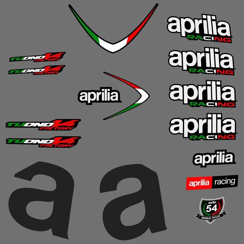 Aprilia TuonoV4 Custom Decal kit