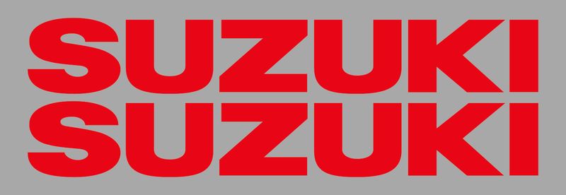 Suzuki Katana - Tank Decals, Colour: Red