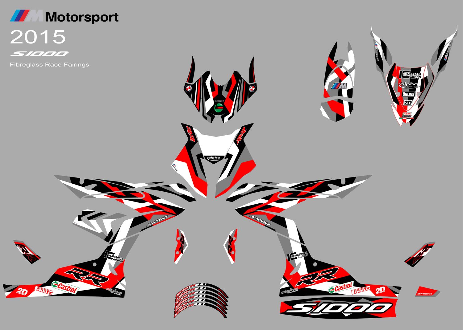 2015 BMW S1000 Graphics Kit RWG